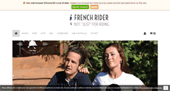 Desktop Screenshot of french-rider.com